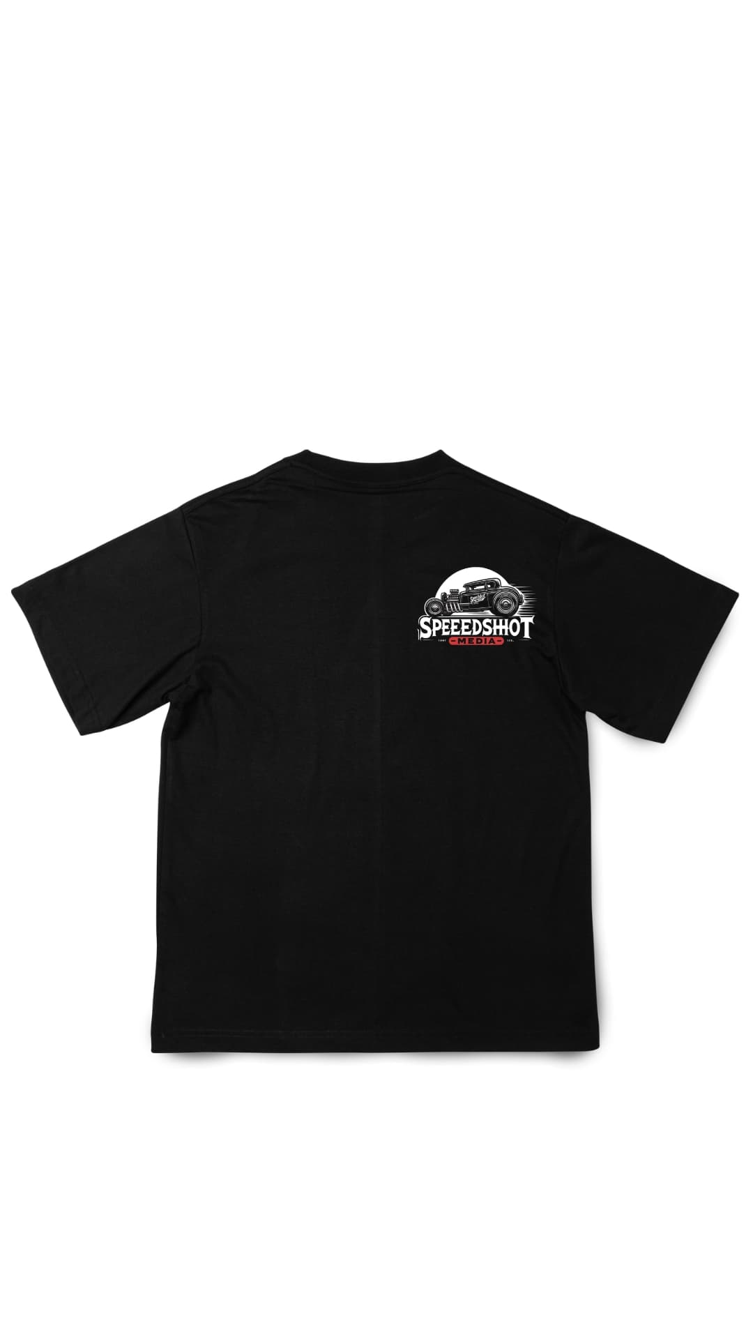 Speedshot Track Tee with hot rod graphic